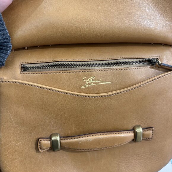 *RARE* 2003 Vintage Gucci Tan Long Shoulder Bag - Picture 5 of 11